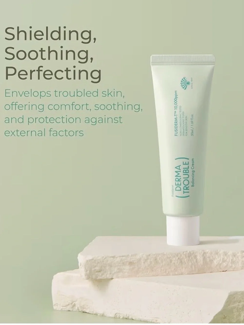 FUSIDYNE Derma Trouble Balancing Cream 1.7oz 10,000ppm Acne Moisturizer EXP 1/27